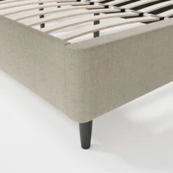 Mason Buttoned Woven Fabric Bed Frame -Habitat Store 30968568 alt07