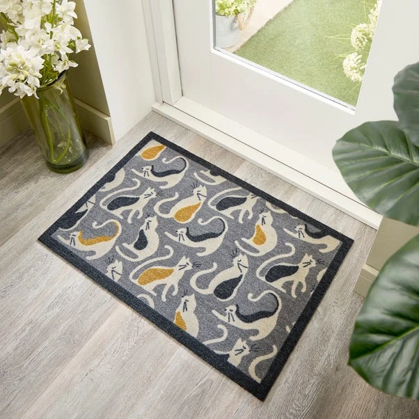 Marvel Multicoloured Cats Washable Doormat 3 Marvel Multicoloured Cats Washable Doormat