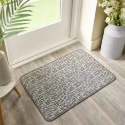 Marvel Boucle Grid Washable Doormat -Habitat Store 30977304