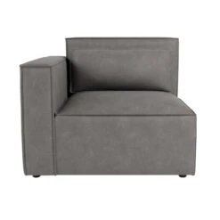 Modular Arne Grey Faux Leather 3 Seater Sofa -Habitat Store 60197698 alt01