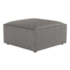 Modular Arne Grey Faux Leather Corner Sofa With Footstool -Habitat Store 60197704 alt05