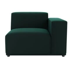 Modular Cruz Bottle Green Velvet 2 Seater Sofa -Habitat Store 60197707 alt02
