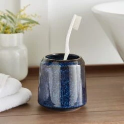 Blue Glaze Bathroom Accessories Set 13 Blue Glaze Bathroom Accessories Set -Habitat Store 60224589 alt03