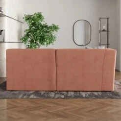 Modular Squish Clay Tonal Chenille Left Hand Facing Small Chaise Sofa -Habitat Store 60227154 alt02