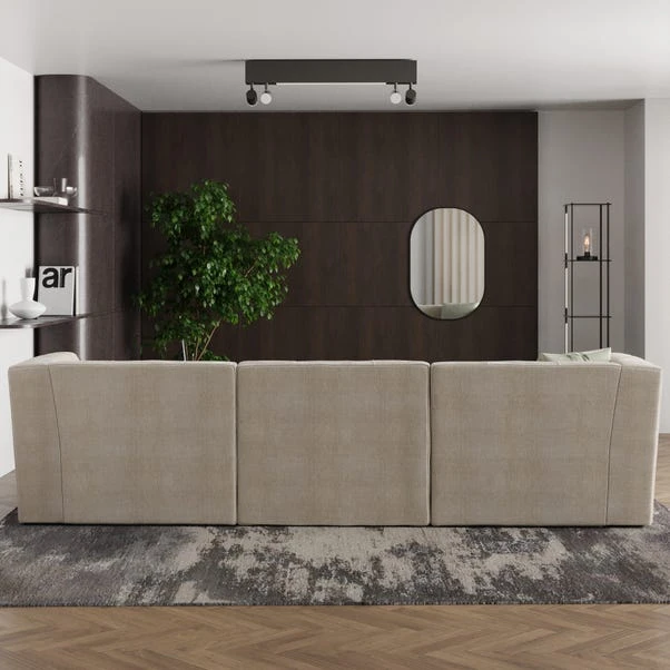 Modular Squish Natural Tonal Chenille 3 Seater Sofa 4 Modular Squish Natural Tonal Chenille 3 Seater Sofa - Image 2