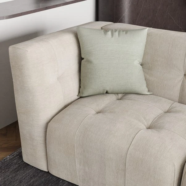 Modular Squish Natural Tonal Chenille 3 Seater Sofa 5 Modular Squish Natural Tonal Chenille 3 Seater Sofa - Image 3