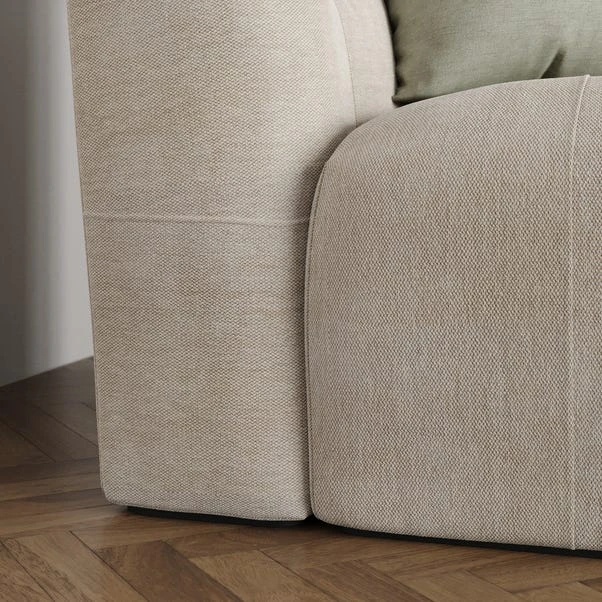 Modular Squish Natural Tonal Chenille 3 Seater Sofa 6 Modular Squish Natural Tonal Chenille 3 Seater Sofa - Image 4
