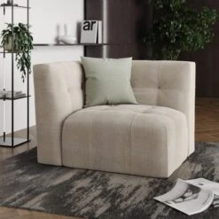 Modular Squish Natural Tonal Chenille 3 Seater Sofa 17 Modular Squish Natural Tonal Chenille 3 Seater Sofa -Habitat Store 60227159 alt05