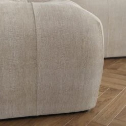 Modular Squish Natural Tonal Chenille Left Hand Facing Small Chaise Sofa -Habitat Store 60227161 alt03