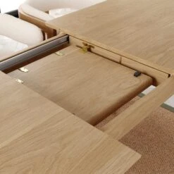 Karla 4-6 Seater Rectangular Extendable Dining Table With 4 Arielle Natural Oak Dining Chairs -Habitat Store 60246575 alt07